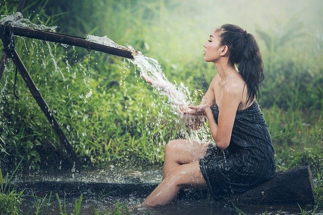 How to save water while bathing?